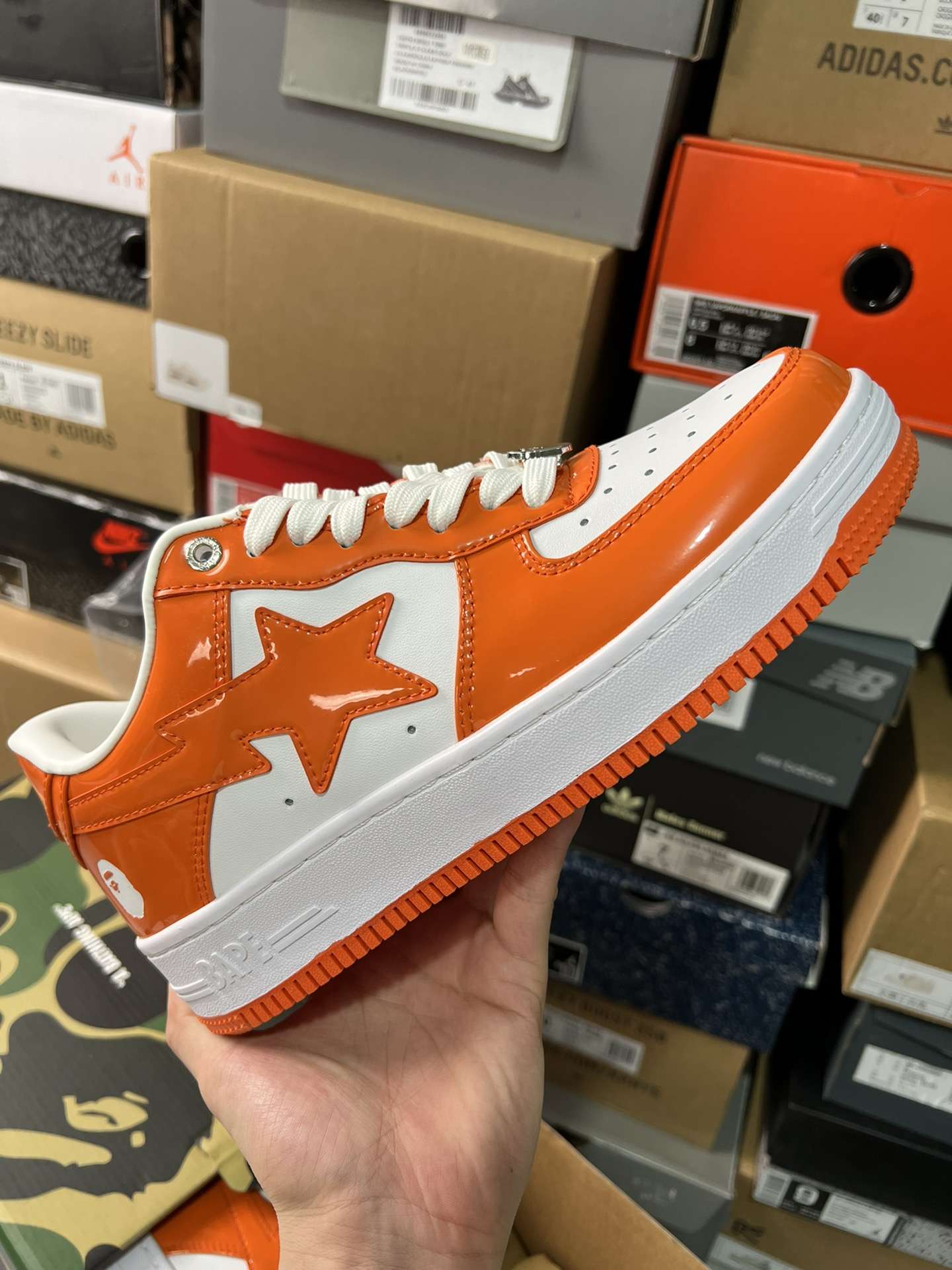 Kickswho A Bathing Ape Bape Sta Low Orange - Image 2