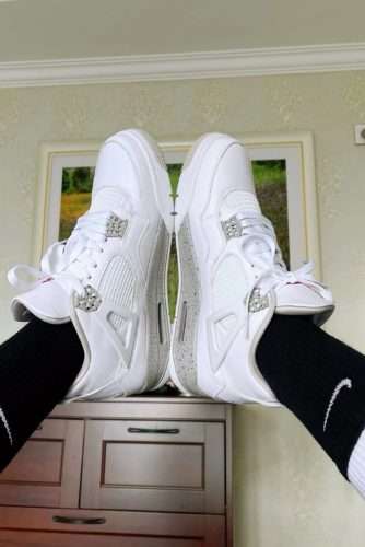 KICKWHO Godkiller Air Jordan 4 Retro 'White Oreo' (Size up to 14) photo review