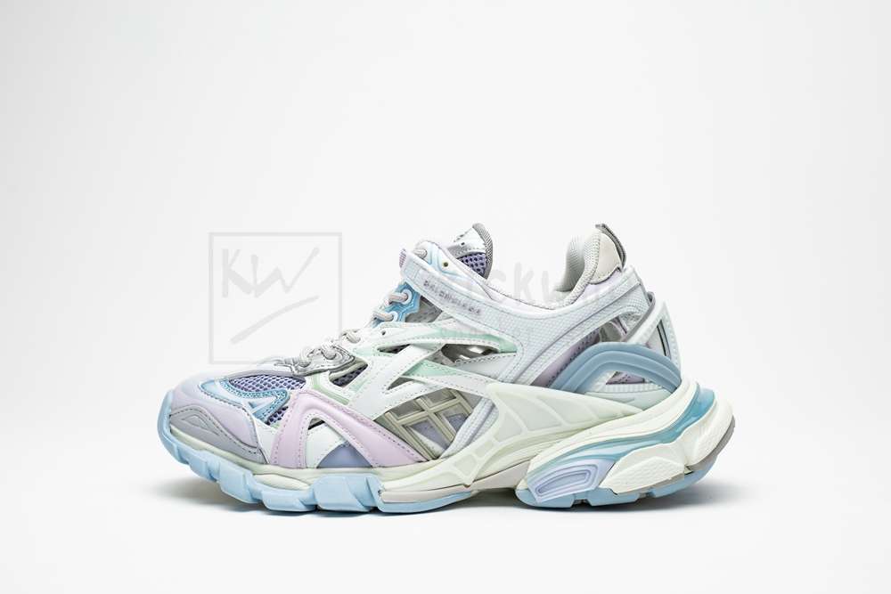 Kickwho Balenciaga Wmns Track.2 Sneaker 'White Light Blue' - Image 2