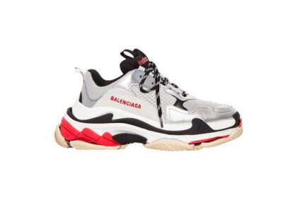 Kickwho Balenciaga Triple S Trainer Black and silver 512175 W09O3 1081