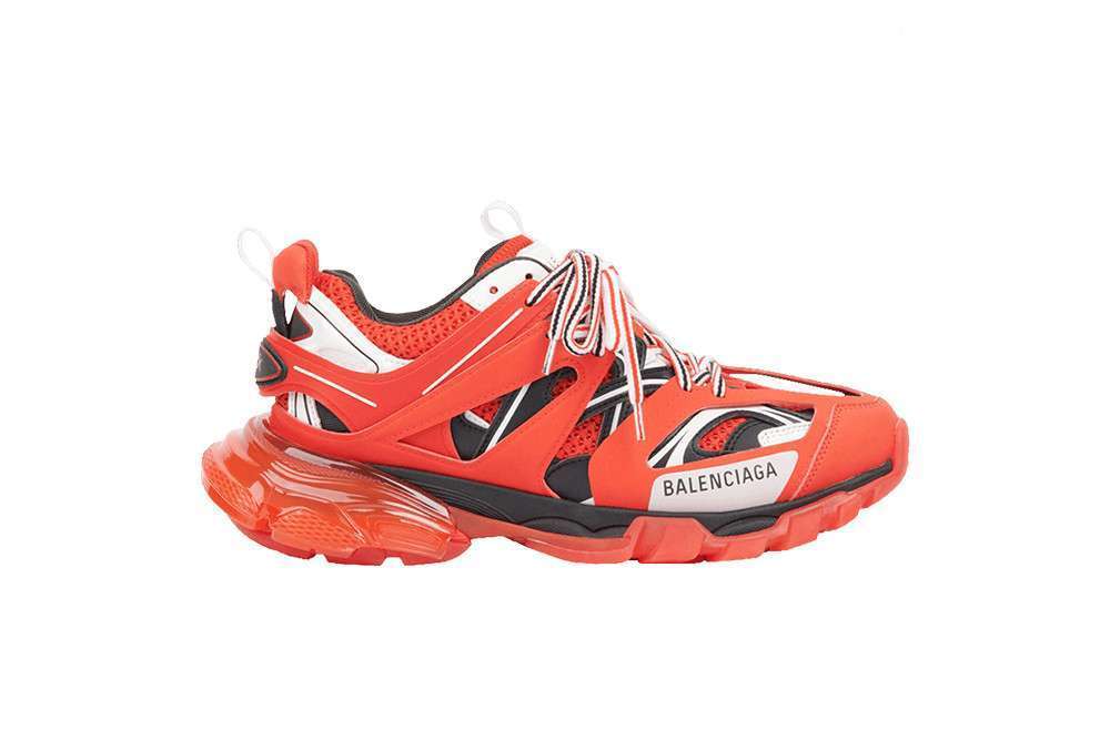 Kickwho Balenciaga Track Sneaker 'Clear Sole - Red'