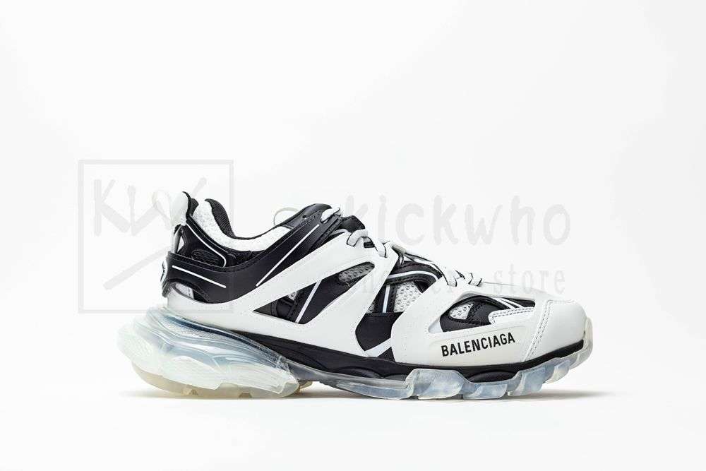 Kickwho Balenciaga Track Sneaker 'Clear Sole - White Black' - Image 2