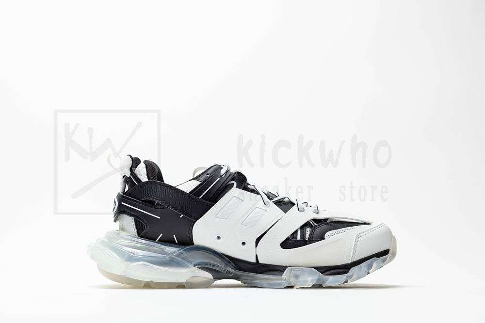 Kickwho Balenciaga Track Sneaker 'Clear Sole - White Black' - Image 4