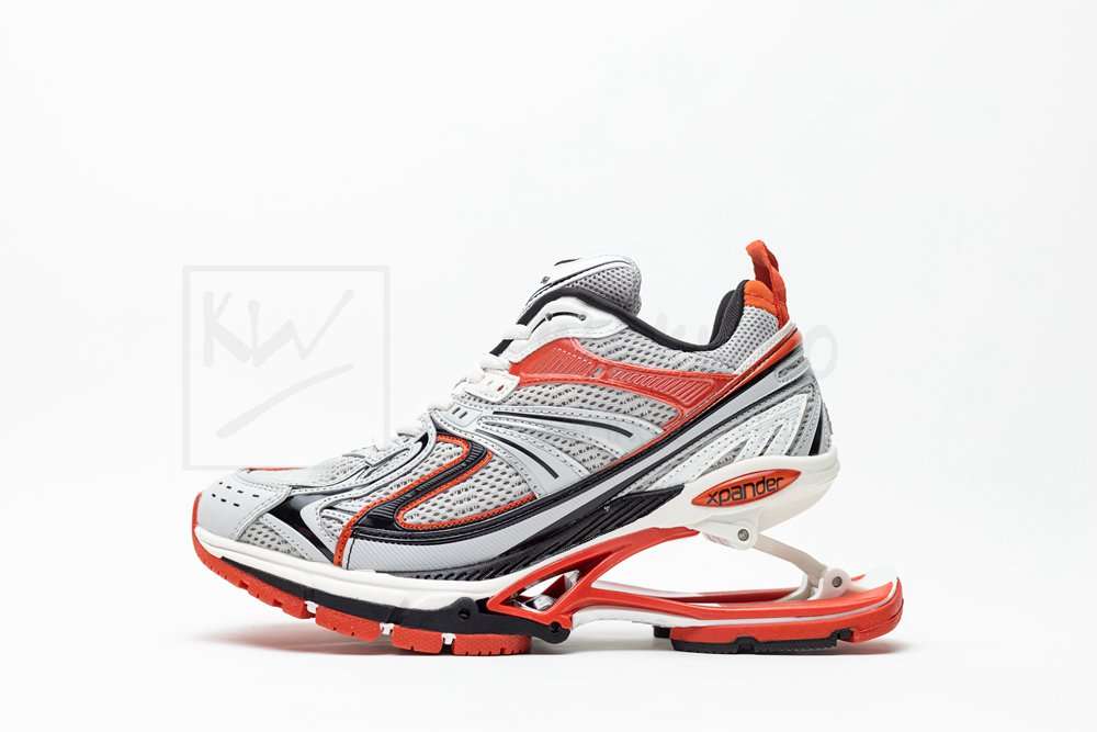 Kickwho Balenciaga X-Pander Sneaker 'Red Silver' - Image 2