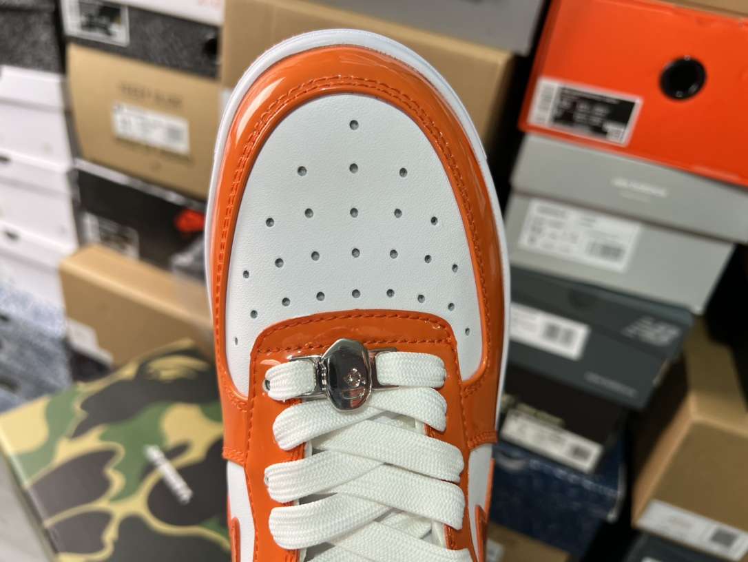 Kickswho A Bathing Ape Bape Sta Low Orange - Image 8