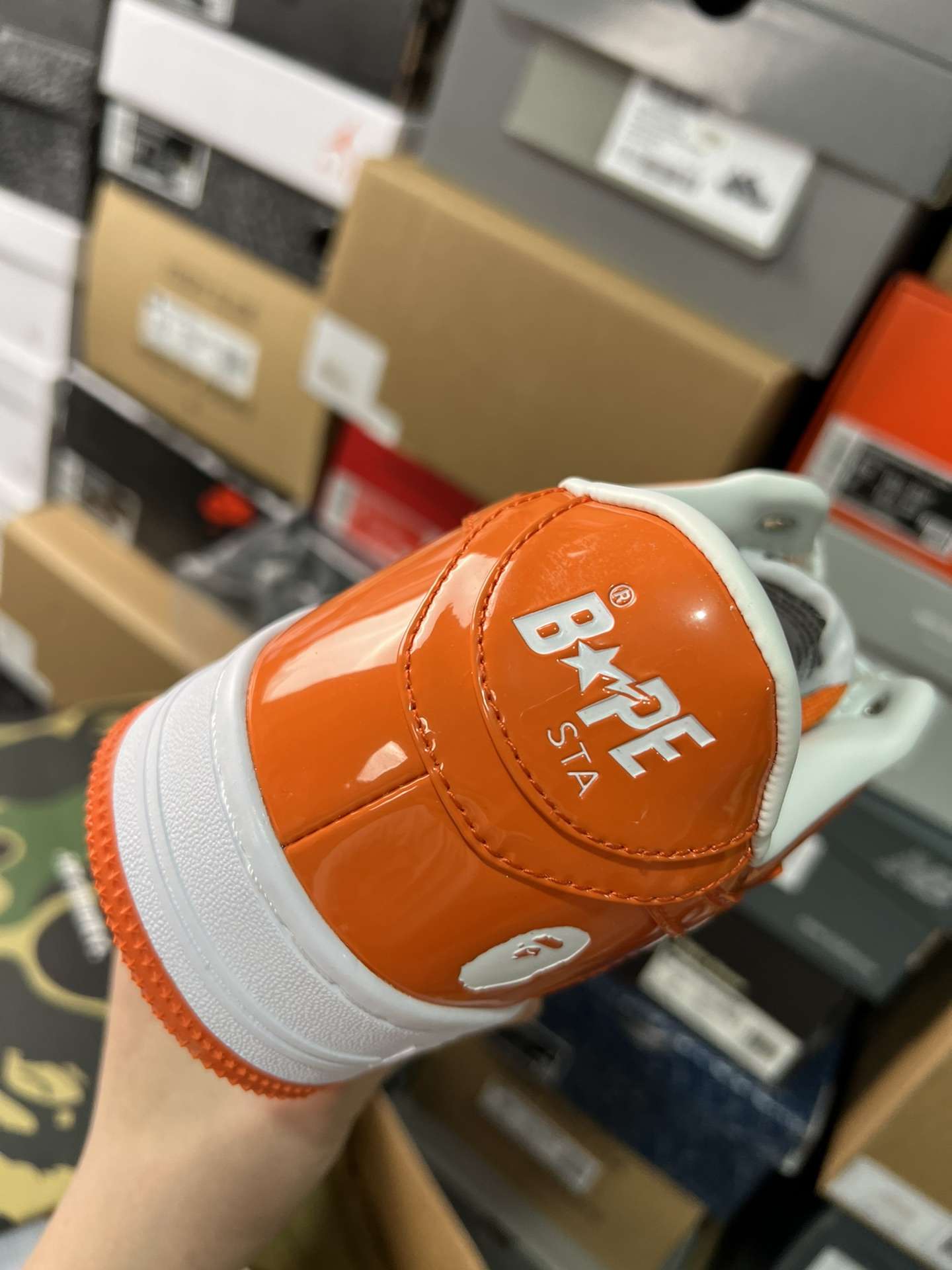 Kickswho A Bathing Ape Bape Sta Low Orange - Image 9