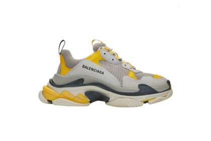 Kickwho Balenciaga Wmns Triple S Trainer 'Yellow Grey'