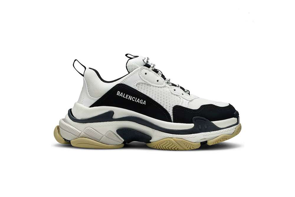 Kickwho Balenciaga Triple S Sneaker 'White Black'