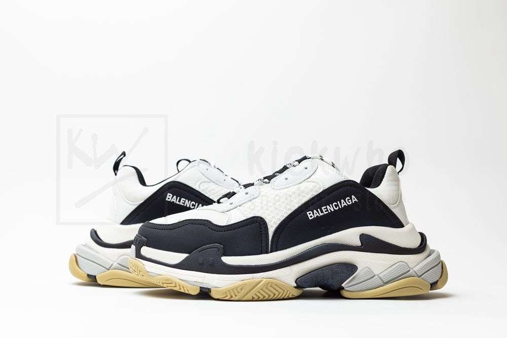 Kickwho Balenciaga Triple S Sneaker 'White Black' - Image 6