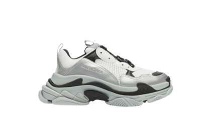 Kickwho Balenciaga Triple S Trainer 'Grey-Sliver Logo'