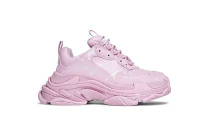 Kickwho Balenciaga Wmns Triple S Sneaker 'Allover Logo - Pink'