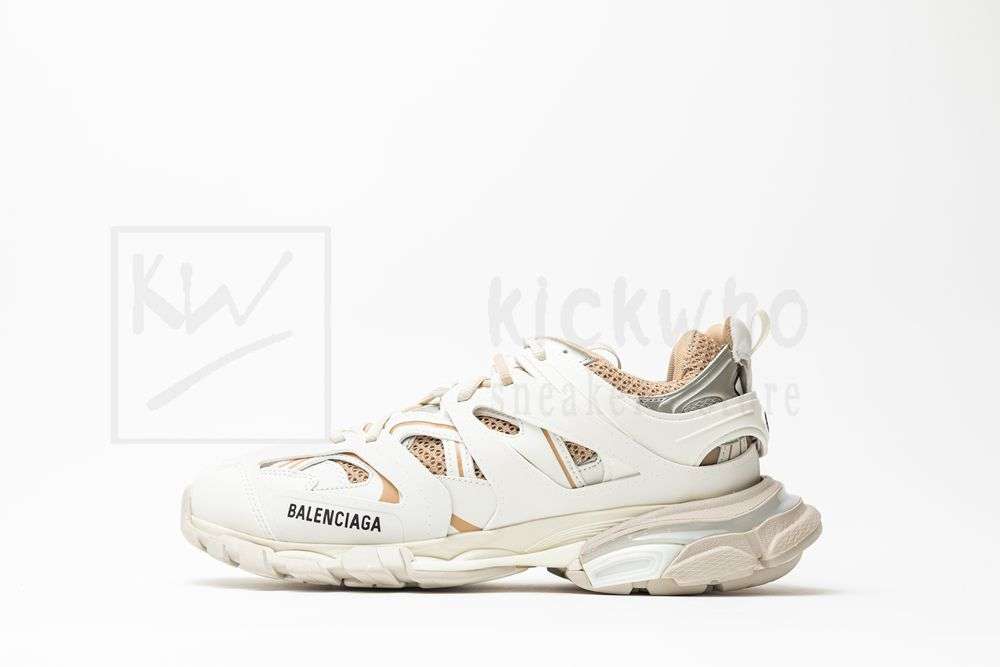 Kickwho Balenciaga Track Sneaker 'White Brown' - Image 2