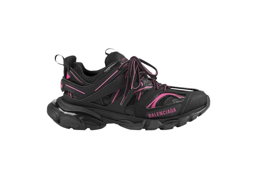 Kickwho Balenciaga Wmns Track Sneaker 'Black Neon Pink