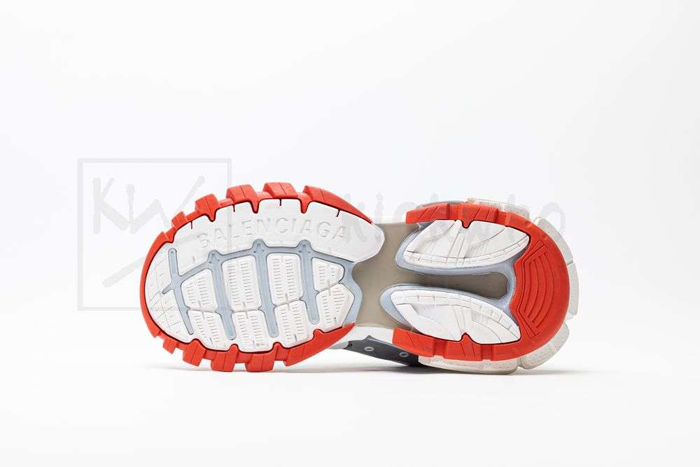 Kickwho Balenciaga Track Sneaker 'White Red' - Image 4