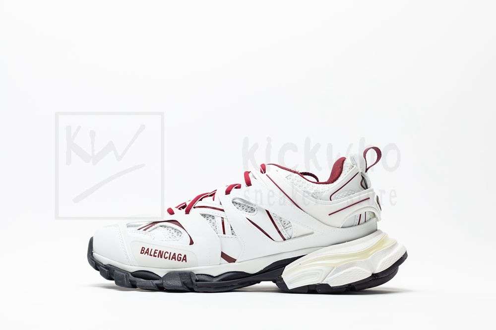 Kickwho Balenciaga Wmns Track Sneaker 'White Red' - Image 2