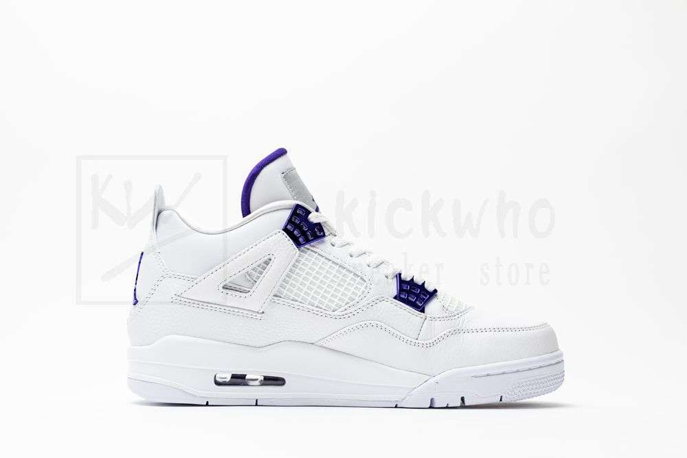 KickWho Air Jordan 4 Retro 'Purple Metallic' - Image 3