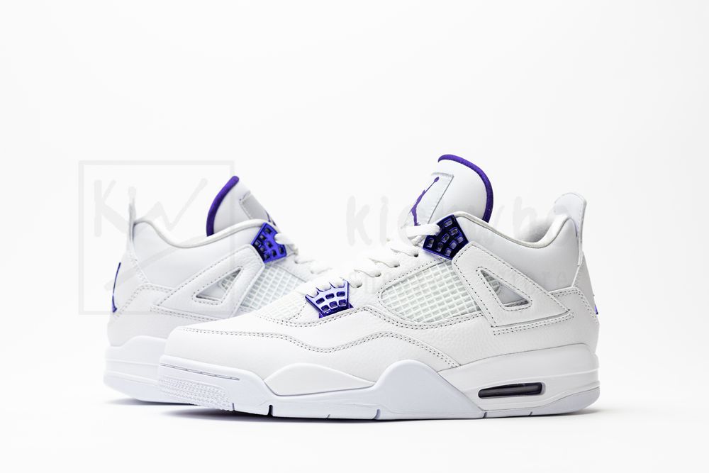 KickWho Air Jordan 4 Retro 'Purple Metallic' - Image 6