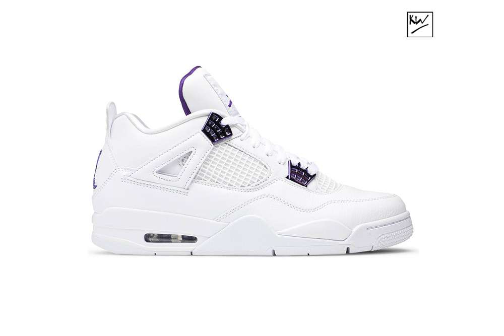 KickWho Air Jordan 4 Retro 'Purple Metallic'