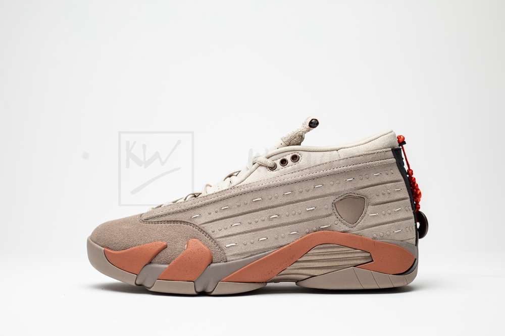 Kickwho CLOT x Air Jordan 14 Retro Low 'Terracotta' DC9857-200 - Image 2