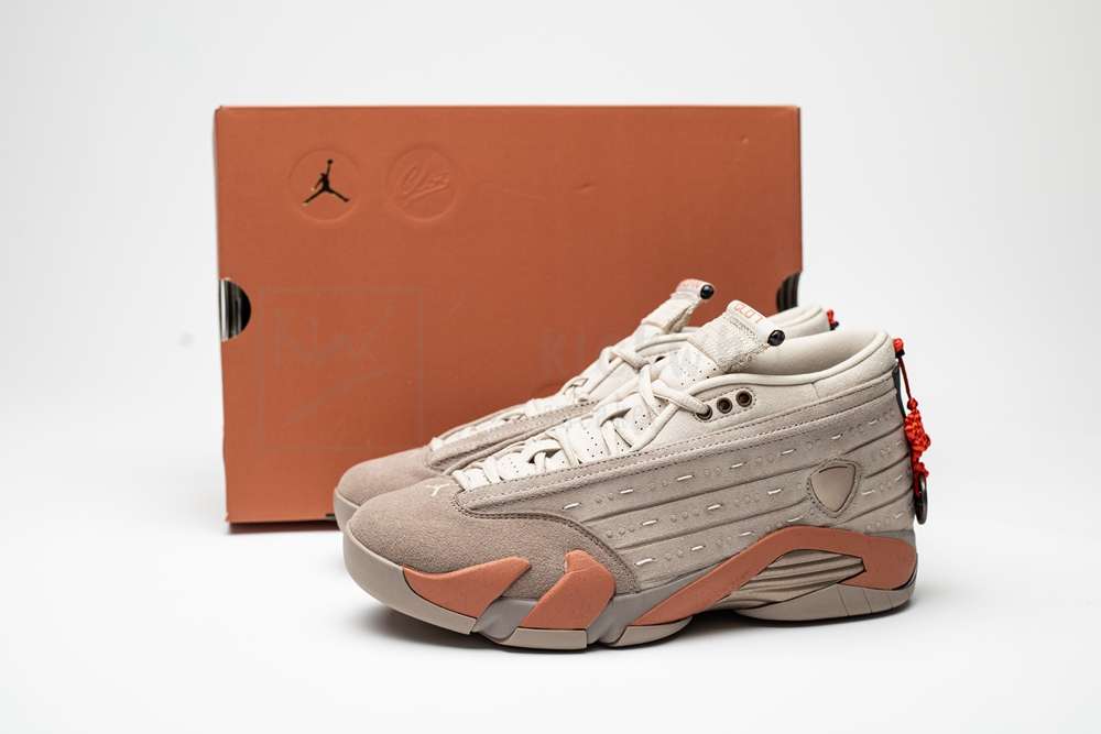 Kickwho CLOT x Air Jordan 14 Retro Low 'Terracotta' DC9857-200 - Image 6