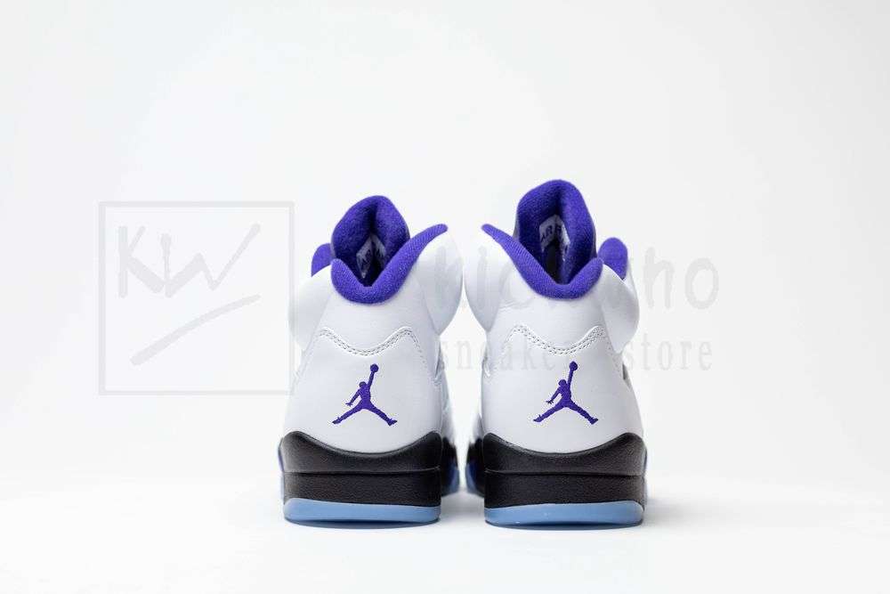Kichwho Air Jordan 5 White/Dark Concord-Black - Image 7