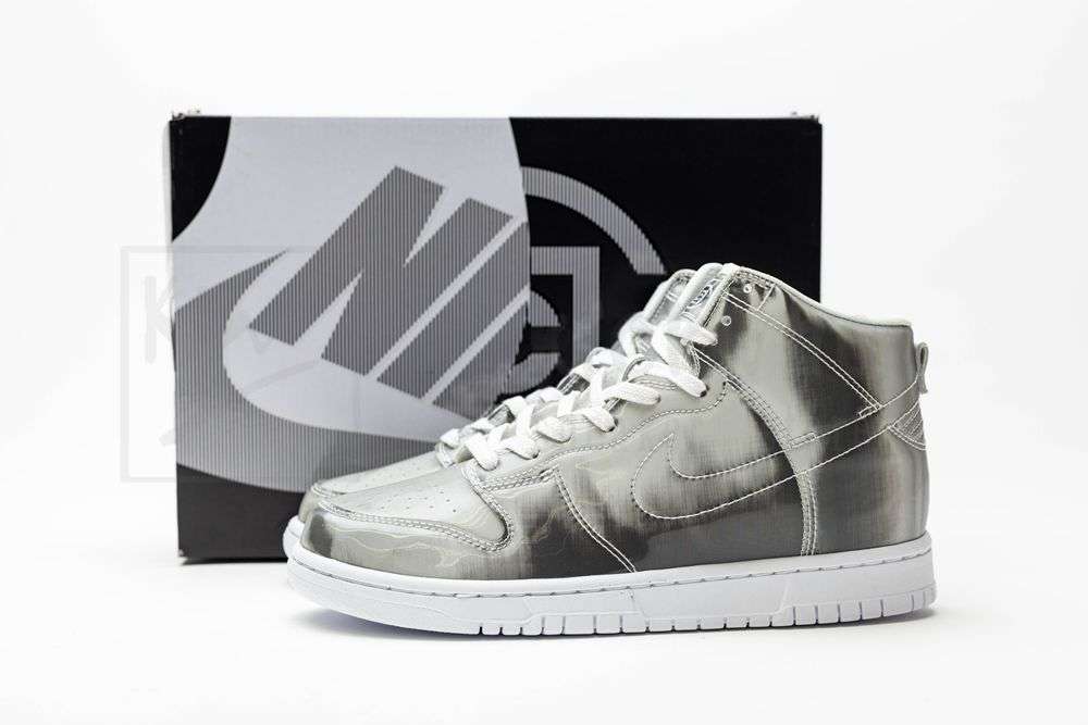 KICKWHO Clot x Dunk High 'Silver Metallic' - Image 5