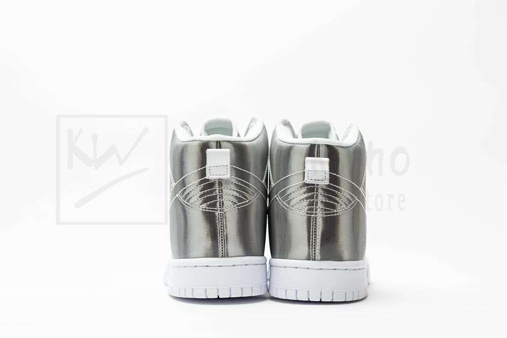 KICKWHO Clot x Dunk High 'Silver Metallic' - Image 7