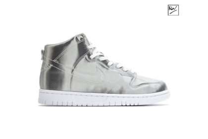 KICKWHO Clot x Dunk High 'Silver Metallic'