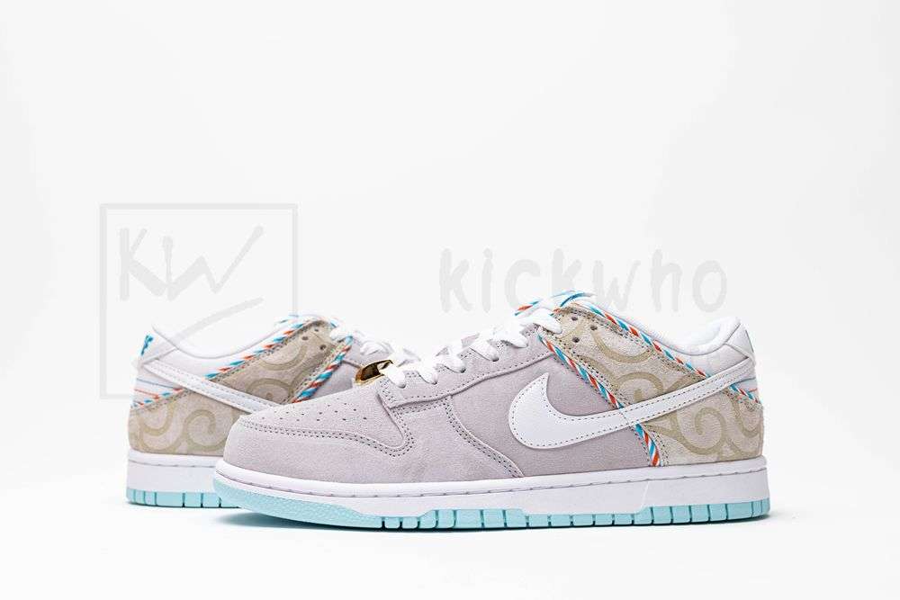 KICKWHO Dunk Low Retro SE 'Barber Shop - Grey' - Image 6