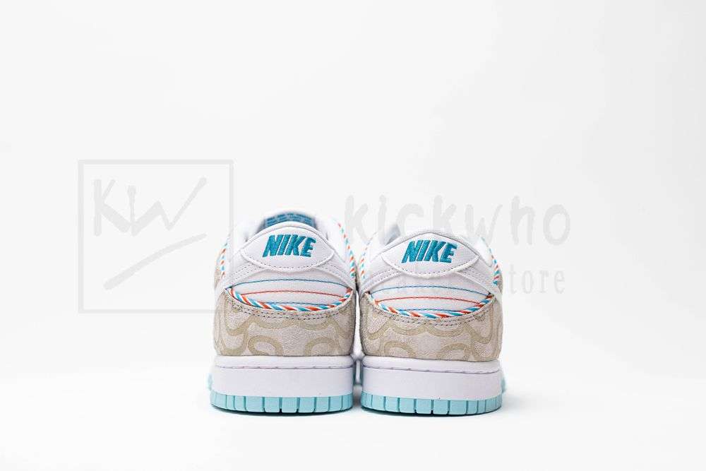 KICKWHO Dunk Low Retro SE 'Barber Shop - Grey' - Image 7