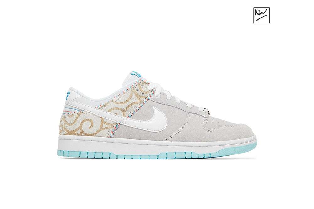 KICKWHO Dunk Low Retro SE 'Barber Shop - Grey'