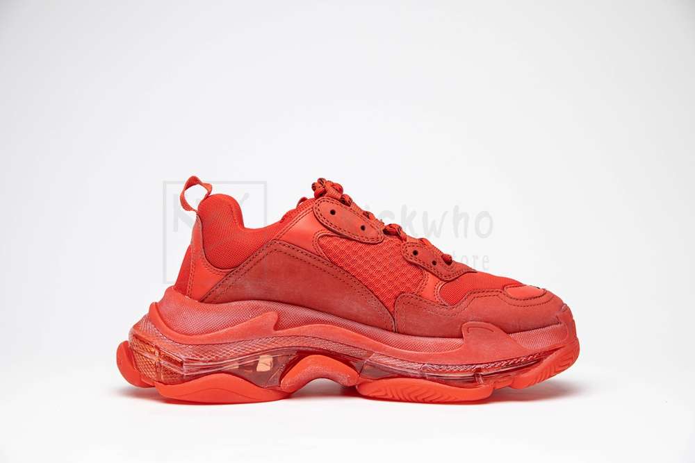 Kickwho Balenciaga Triple S Trainer 'Red' Godkiller 541624 W09O1 6577 - Image 3