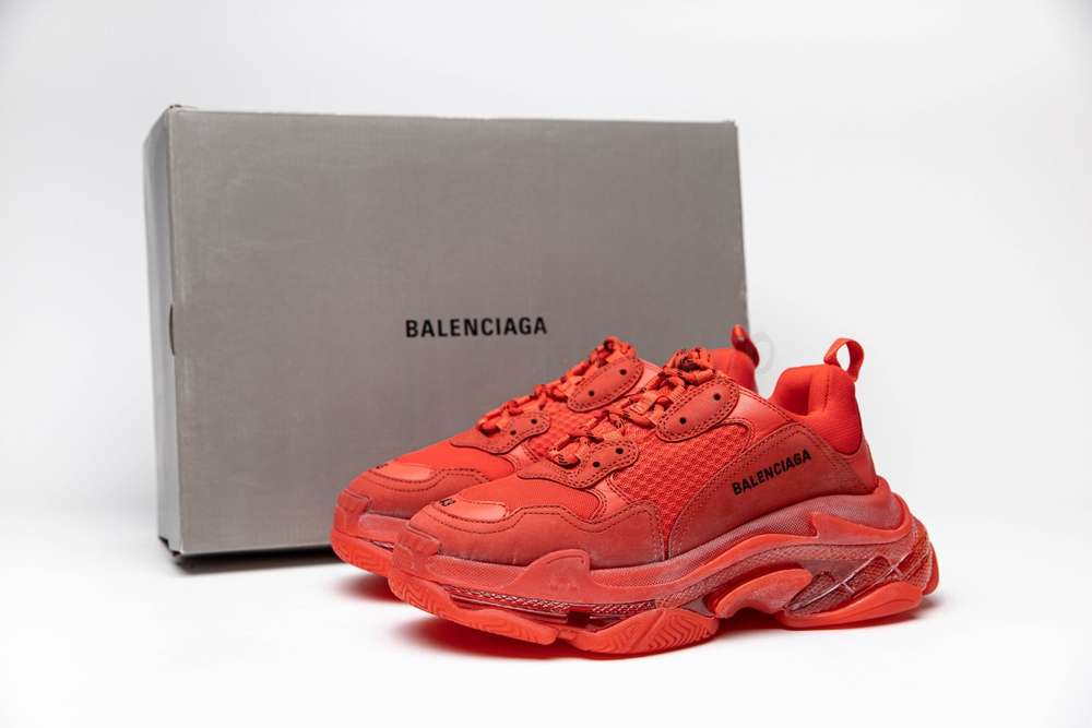 Kickwho Balenciaga Triple S Trainer 'Red' Godkiller 541624 W09O1 6577 - Image 5