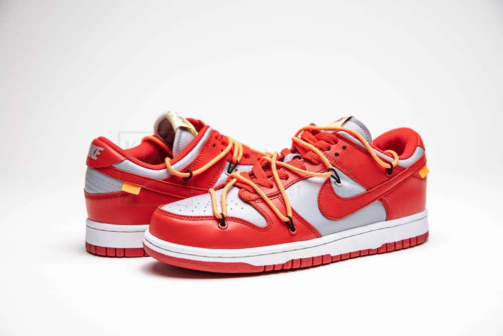KICKWHO Offwhite x Dunk Low 'University Red' Godkiller CT0856 600 - Image 6