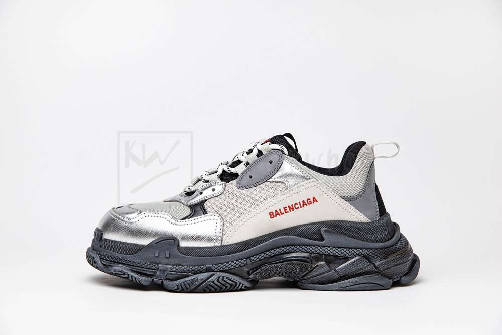 Kickwho Balenciaga Triple S Trainer 'Silver Grey' - Image 2
