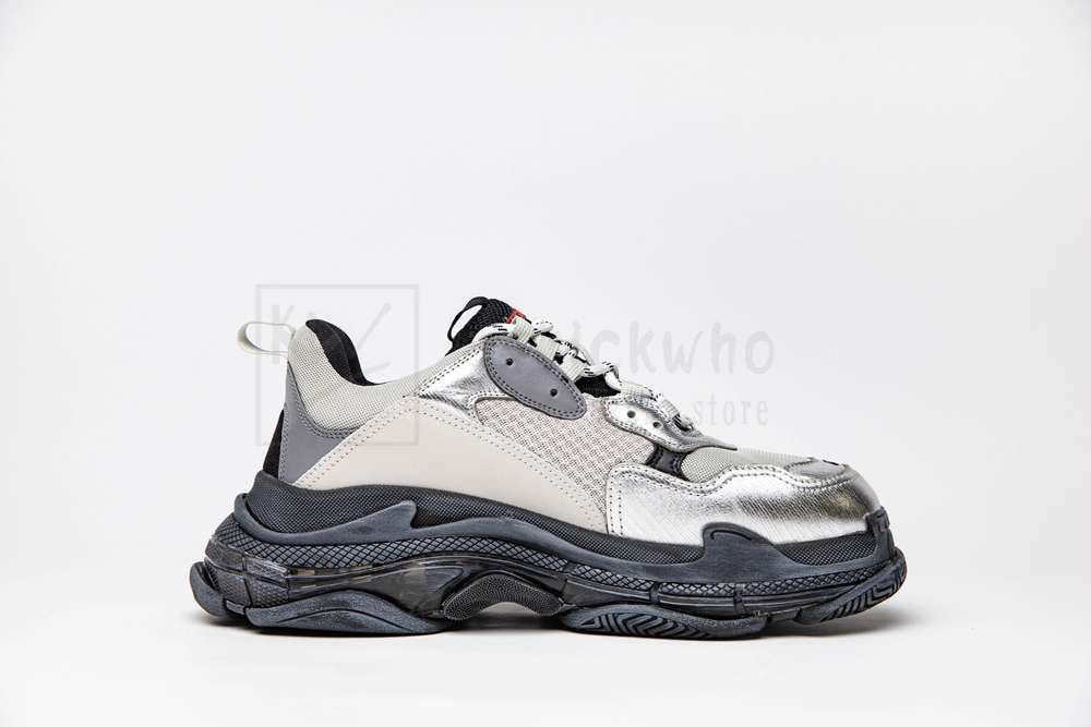 Kickwho Balenciaga Triple S Trainer 'Silver Grey' - Image 3