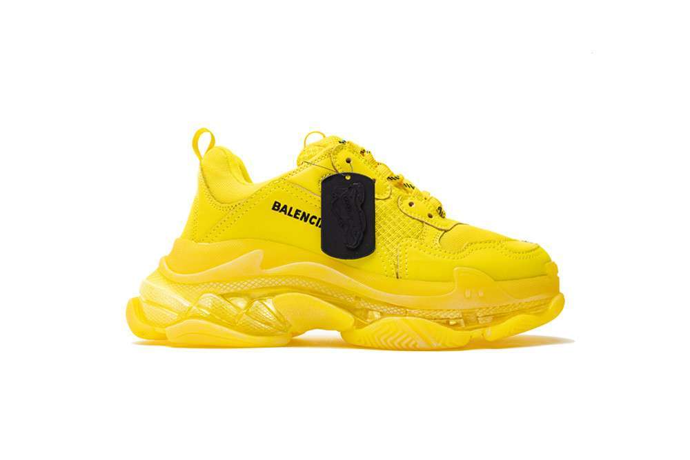 Kickwho Balenciaga Triple S Trainer 'Clear sole Yellow'