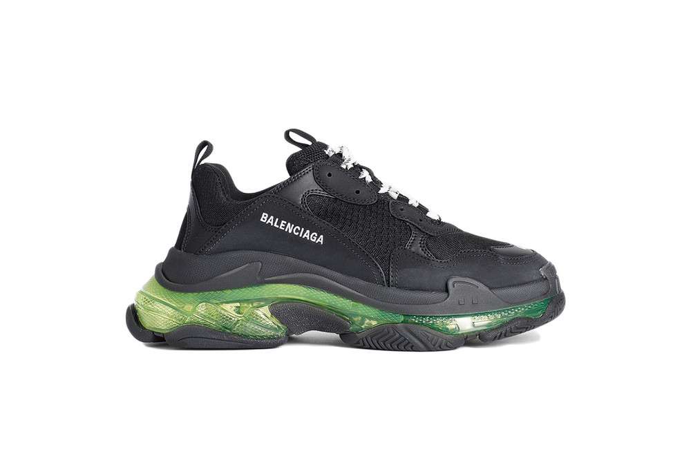 Kickwho BALENCIAGA TRIPLE S TRAINER BLACK GREEN