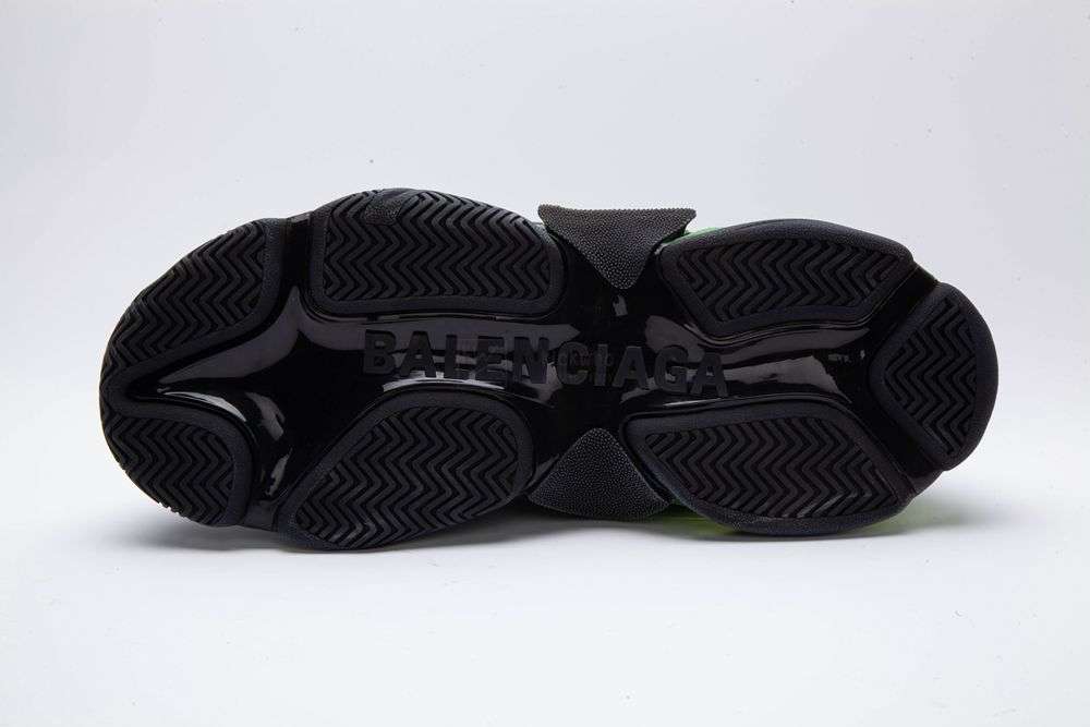 Kickwho BALENCIAGA TRIPLE S TRAINER BLACK GREEN - Image 4