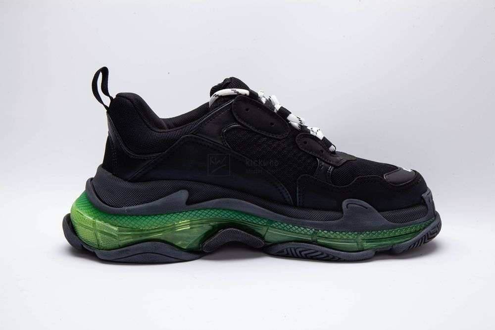 Kickwho BALENCIAGA TRIPLE S TRAINER BLACK GREEN - Image 5