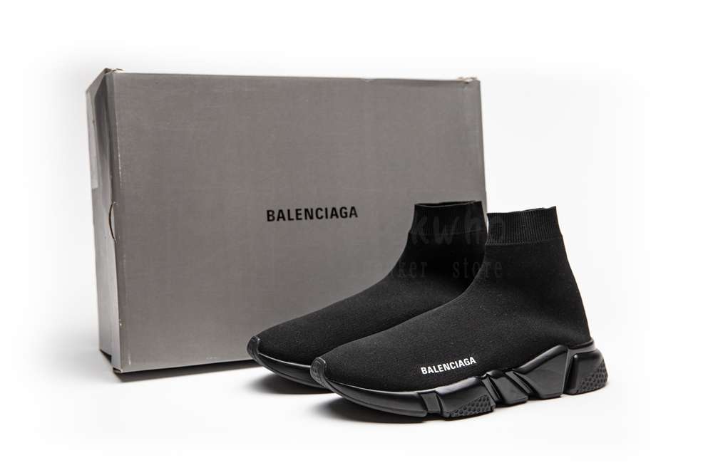 Kickwho Balenciaga Speed Trainer 'Black'Godkiller 540818 W1K60 1000 - Image 5