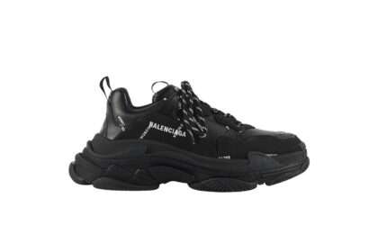 Kickwho Balenciaga Triple S Trainer 'Allover Logo - Black' 536737 W2FA1 1090