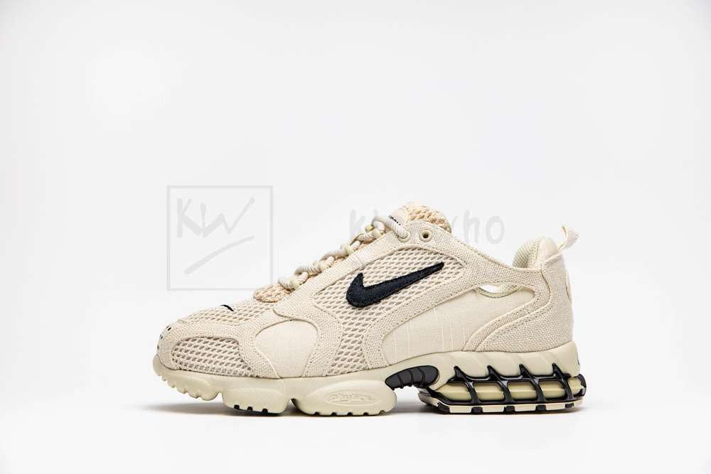 KICKWHO Stussy x Air Zoom Spiridon Caged 'Fossil' Godkiller (Runs a half size larger,we recommend ordering a half size down) CQ5486 200 - Image 2