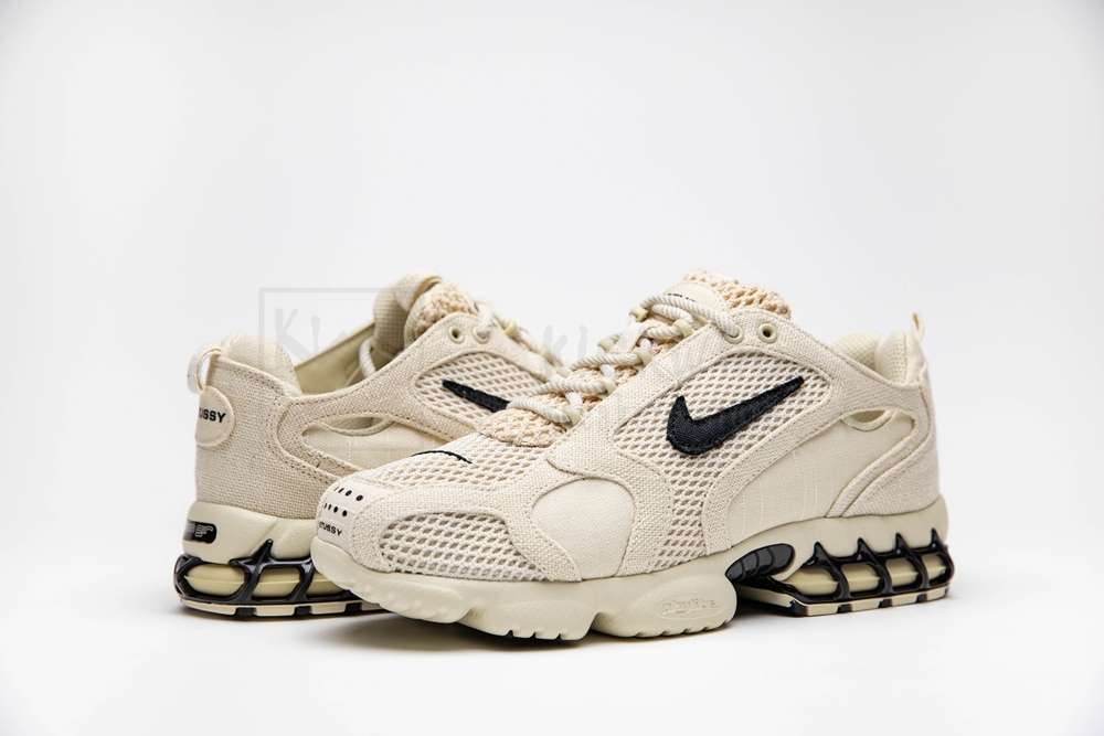 KICKWHO Stussy x Air Zoom Spiridon Caged 'Fossil' Godkiller (Runs a half size larger,we recommend ordering a half size down) CQ5486 200 - Image 5