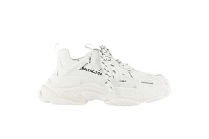 Kickwho Balenciaga Triple S Trainer 'Allover Logo - White'