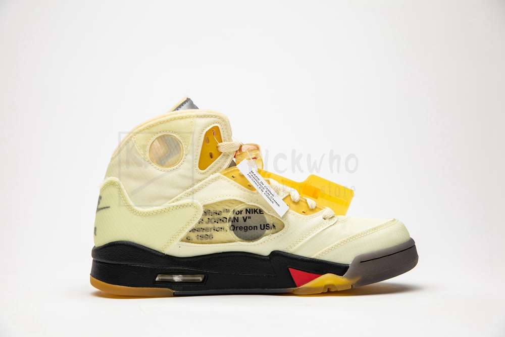 Kichwho Off-white x Air Jordan 5 Retro SP Sail DH8565 100 - Image 3