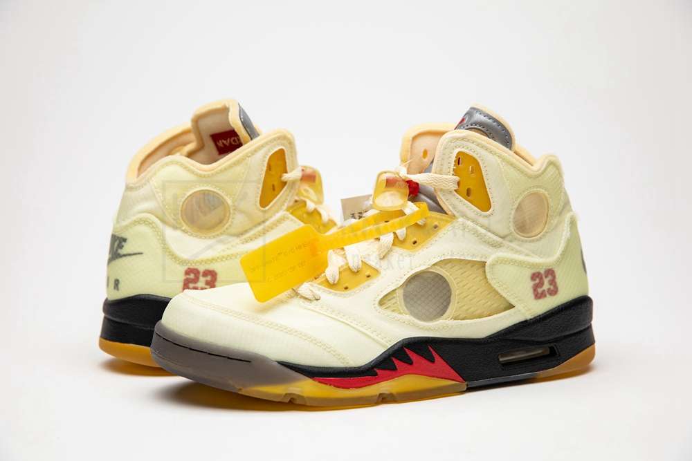 Kichwho Off-white x Air Jordan 5 Retro SP Sail DH8565 100 - Image 6