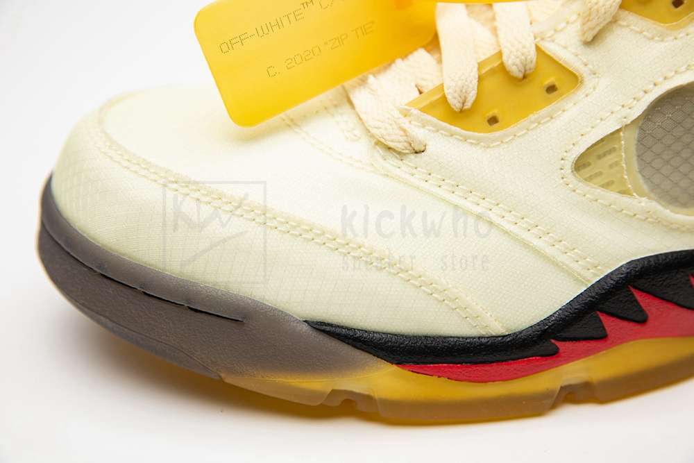 Kichwho Off-white x Air Jordan 5 Retro SP Sail DH8565 100 - Image 8