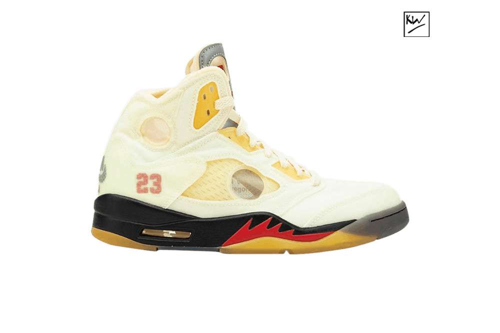Kichwho Off-white x Air Jordan 5 Retro SP Sail DH8565 100