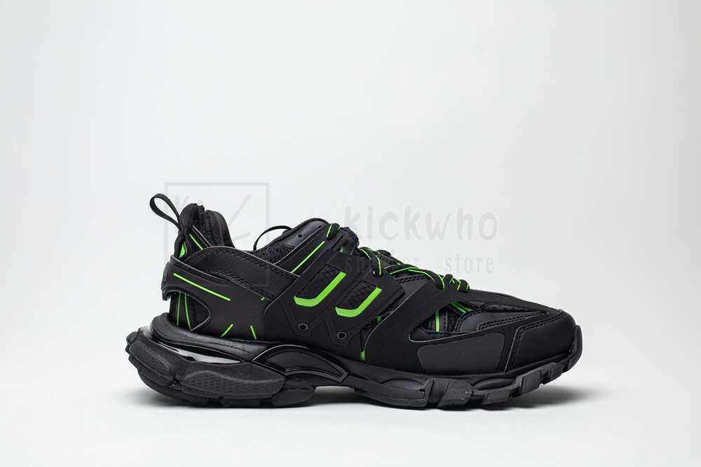 Kickwho Balenciaga Track Trainer Black Green Logo - Image 3